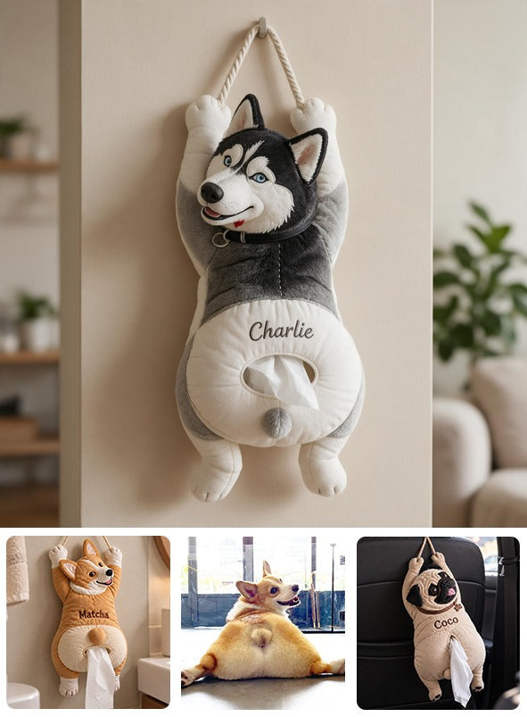 Personalized Siberian Husky Pull-Out Organizer Funny Home Storage Decor