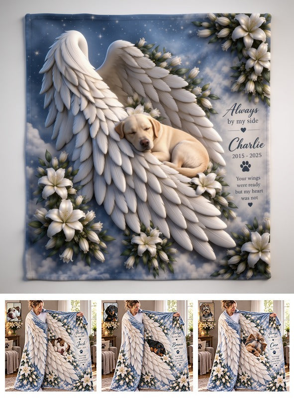 Personalized Adult Yellow Labrador Retriever Memorial Wearable Blanket