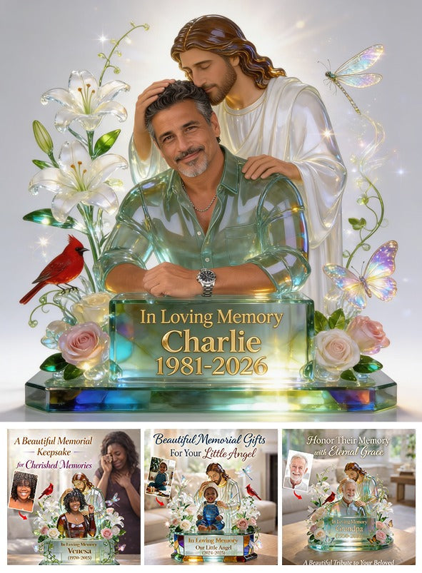 Personalized In Loving Memory Middle-Aged Latino Man Custom Acrylic Plaque Memorial Gift