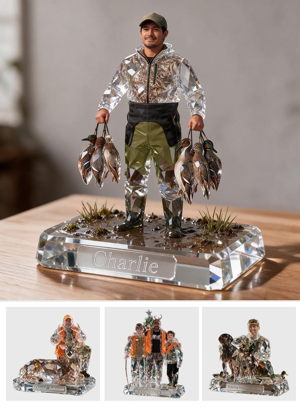Personalized Latino Duck Hunter Custom Shaped Acrylic Plaque Hunting Gift