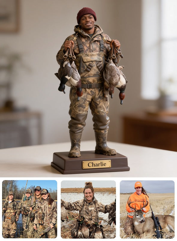 Personalized Black Duck Hunter Custom Shaped Acrylic Plaque Hunting Gift