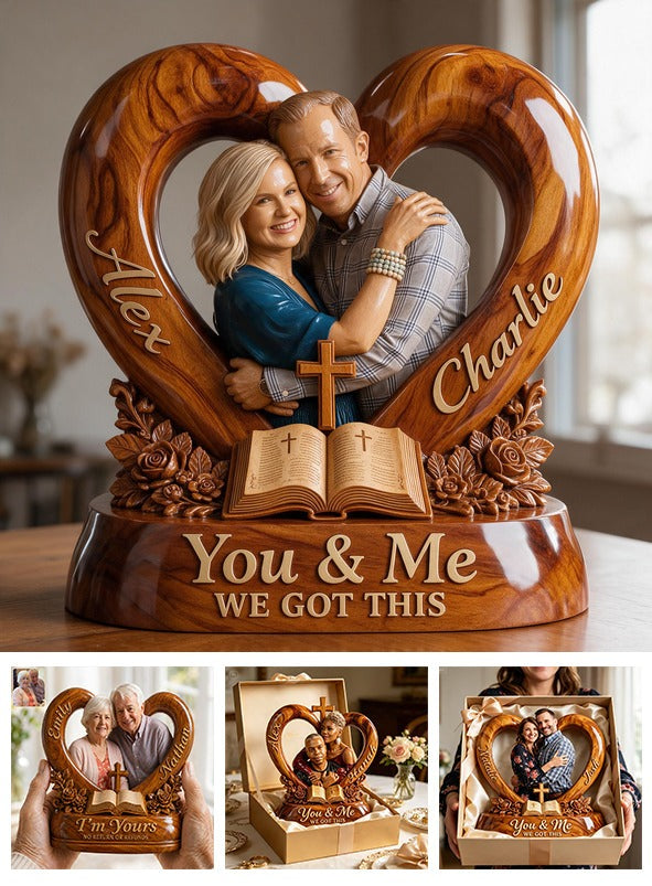 Personalized Custom Photo Middle-Aged Couple Acrylic Plaque Husband Wife Keepsake Gift