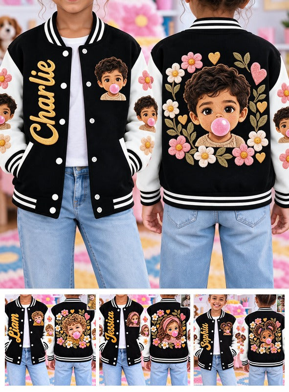 Personalized Latino Little Boy Kid Varsity Jacket Gift for Son Grandson Nephew