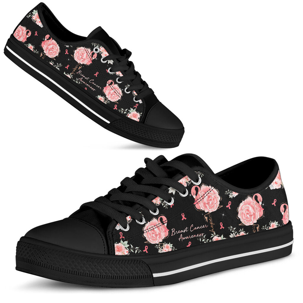 Chaussures basses Flamingo pour la sensibilisation au cancer du sein 0622