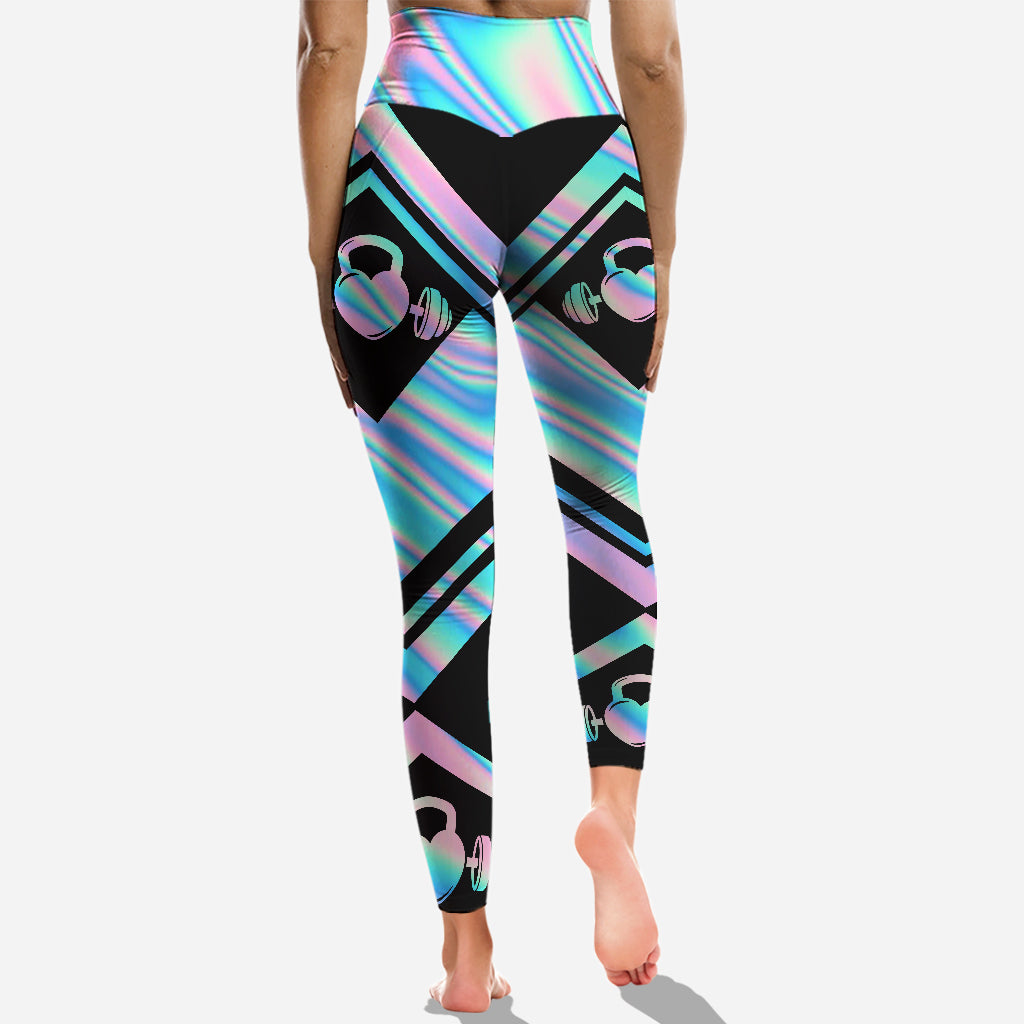 May The Booty Get Fatter - Personalized Fitness Cross Tank Top and Leggings