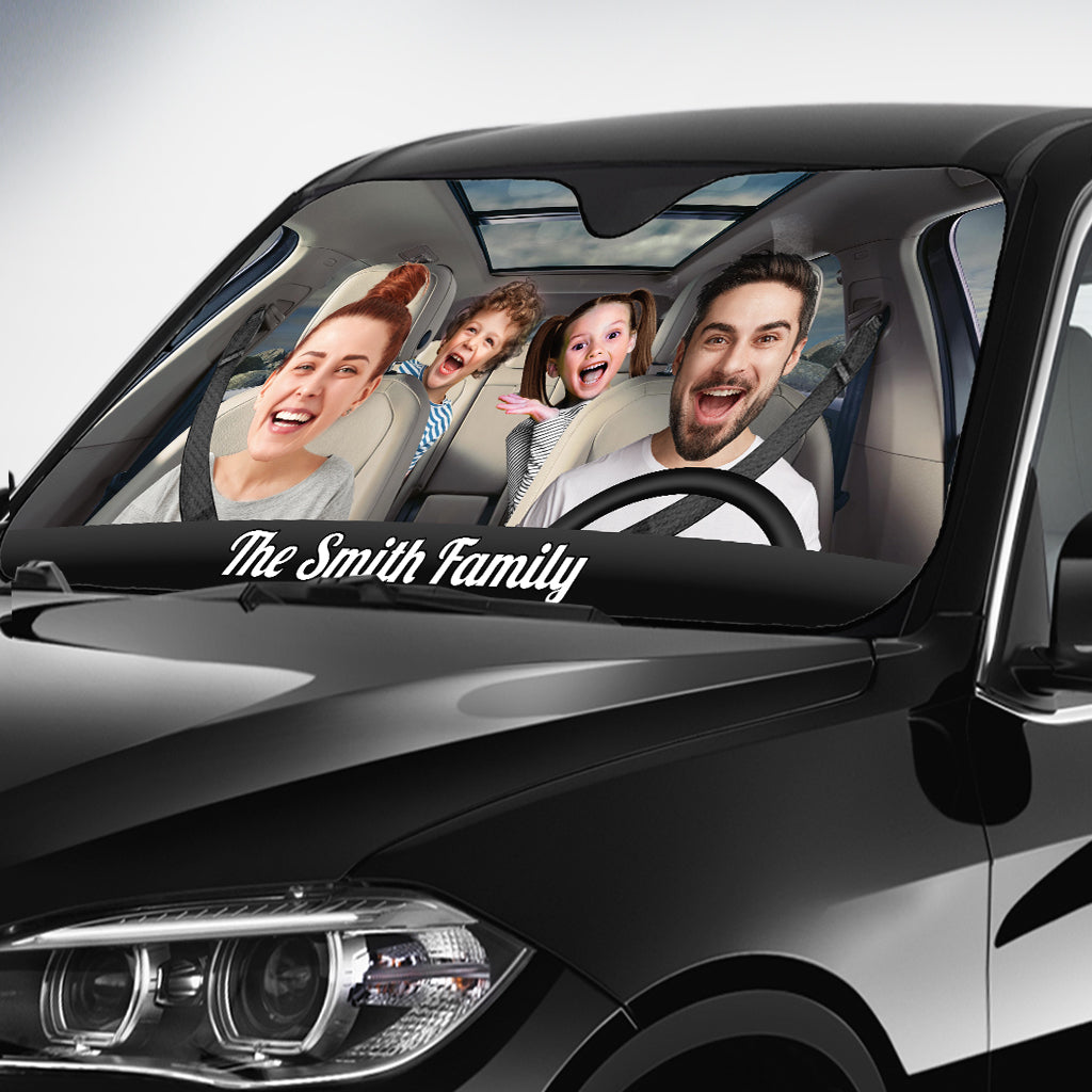 Car Journey - Personalized Family Car Sunshade