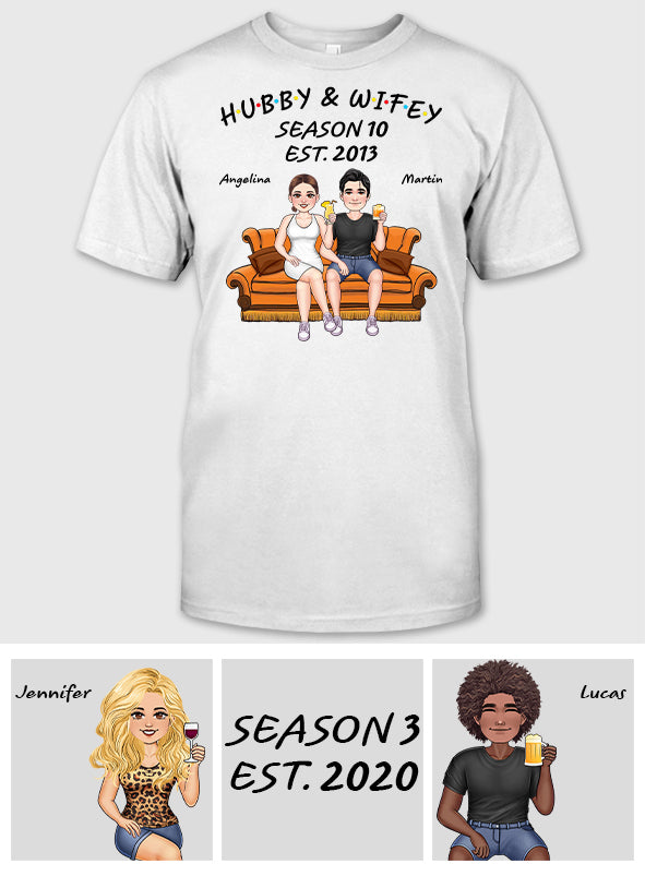 Hubby And Wifey - Personalized Husband And Wife T-shirt And Hoodie