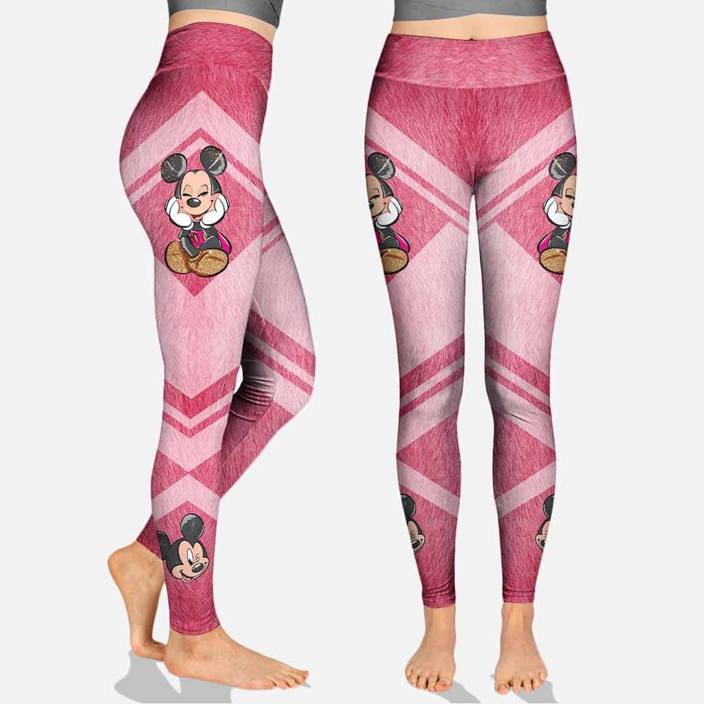 No One Fights Alone - Personalized Breast Cancer Awareness Hoodie And Leggings