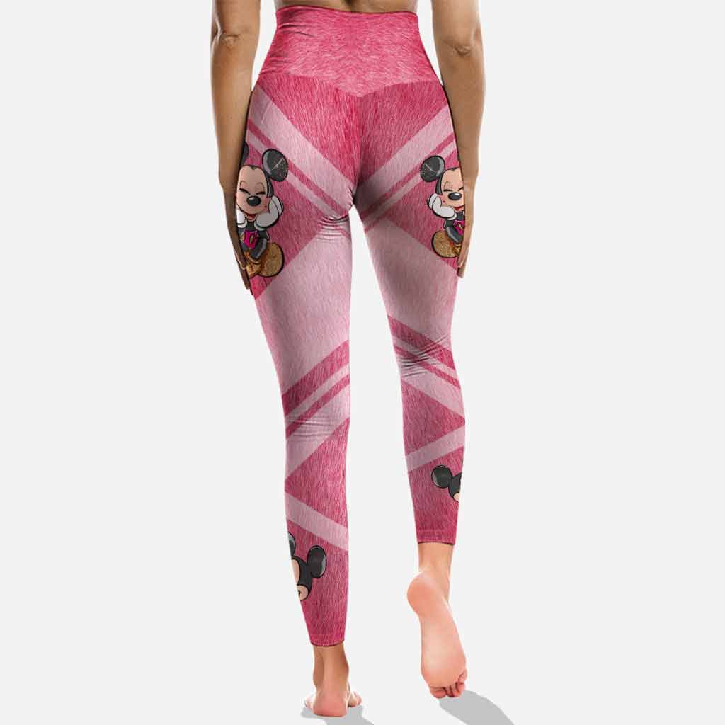 No One Fights Alone - Personalized Breast Cancer Awareness Hoodie And Leggings