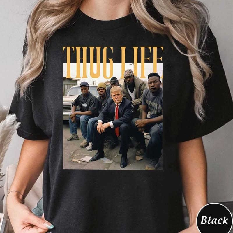 Donald Trump „Thug Life“-T-Shirt, „Thug Life“-Trump-Shirt, sarkastisches Trump-T-Shirt, lustige Trump-2024-Shirts, T-Shirt & Hoodie