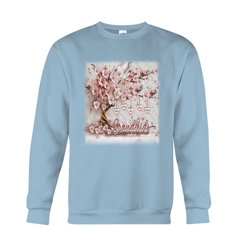 Grandkids Make Life More Grand - Personalized Grandma T-shirt And Hoodie