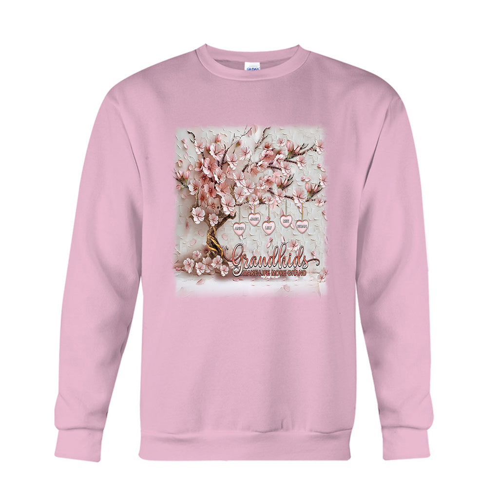 Grandkids Make Life More Grand - Personalized Grandma T-shirt And Hoodie