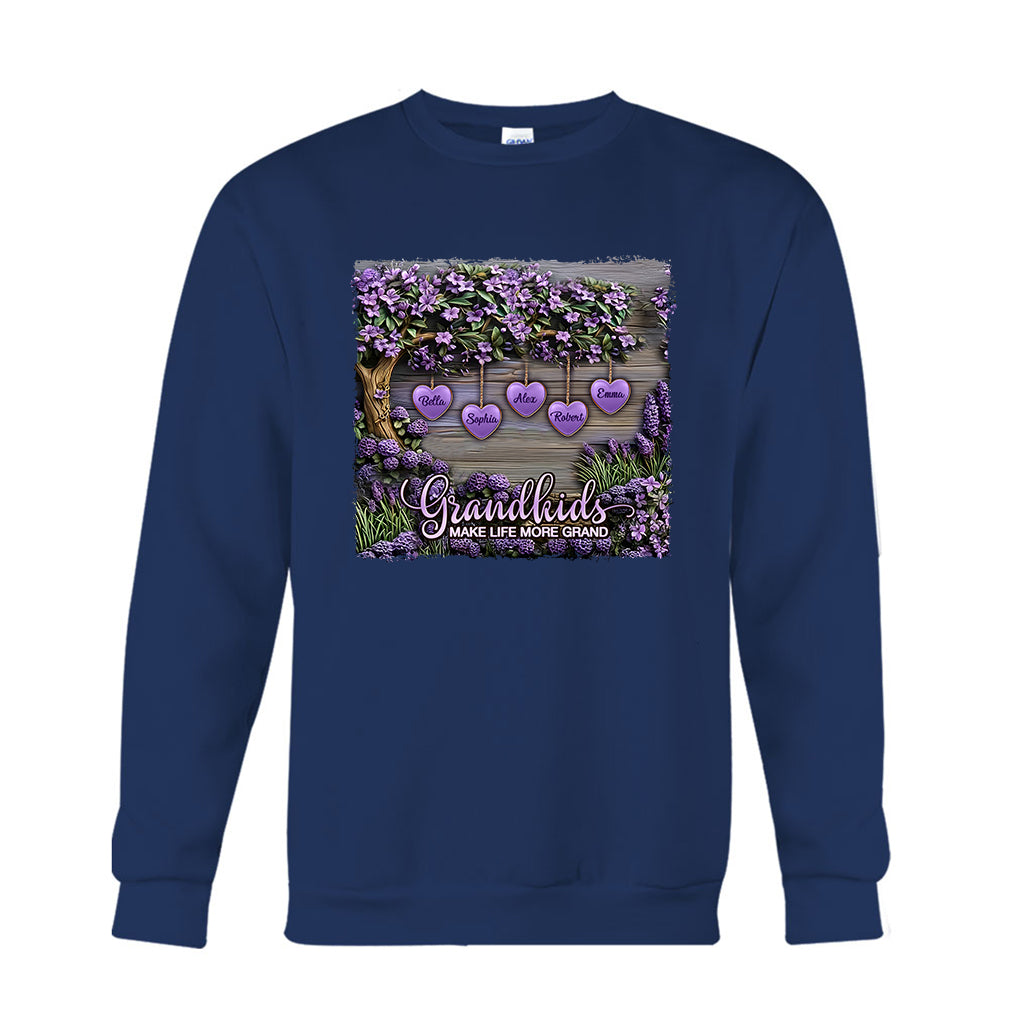 Grandkids Make Life More Grand - Personalized Grandma T-shirt And Hoodie