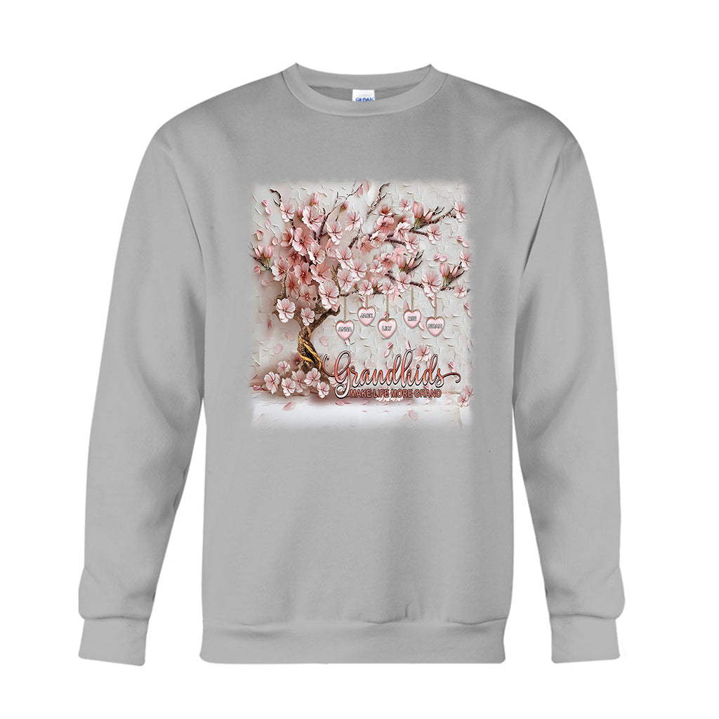 Grandkids Make Life More Grand - Personalized Grandma T-shirt And Hoodie