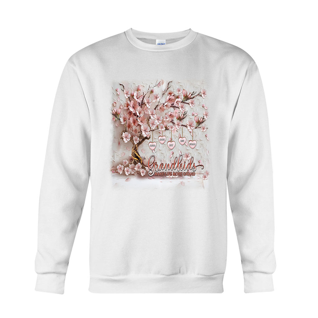 Grandkids Make Life More Grand - Personalized Grandma T-shirt And Hoodie