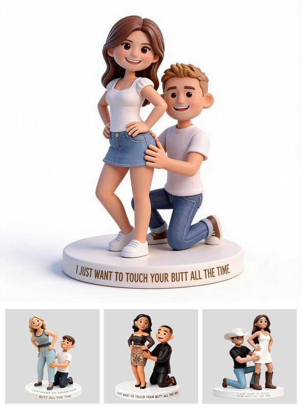 Personalized Custom Photo Funny Husband Wife Couple Shaped Acrylic Plaque