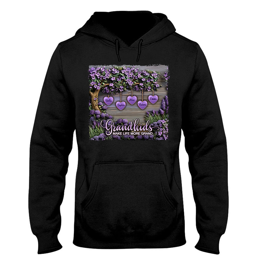 Grandkids Make Life More Grand - Personalized Grandma T-shirt And Hoodie