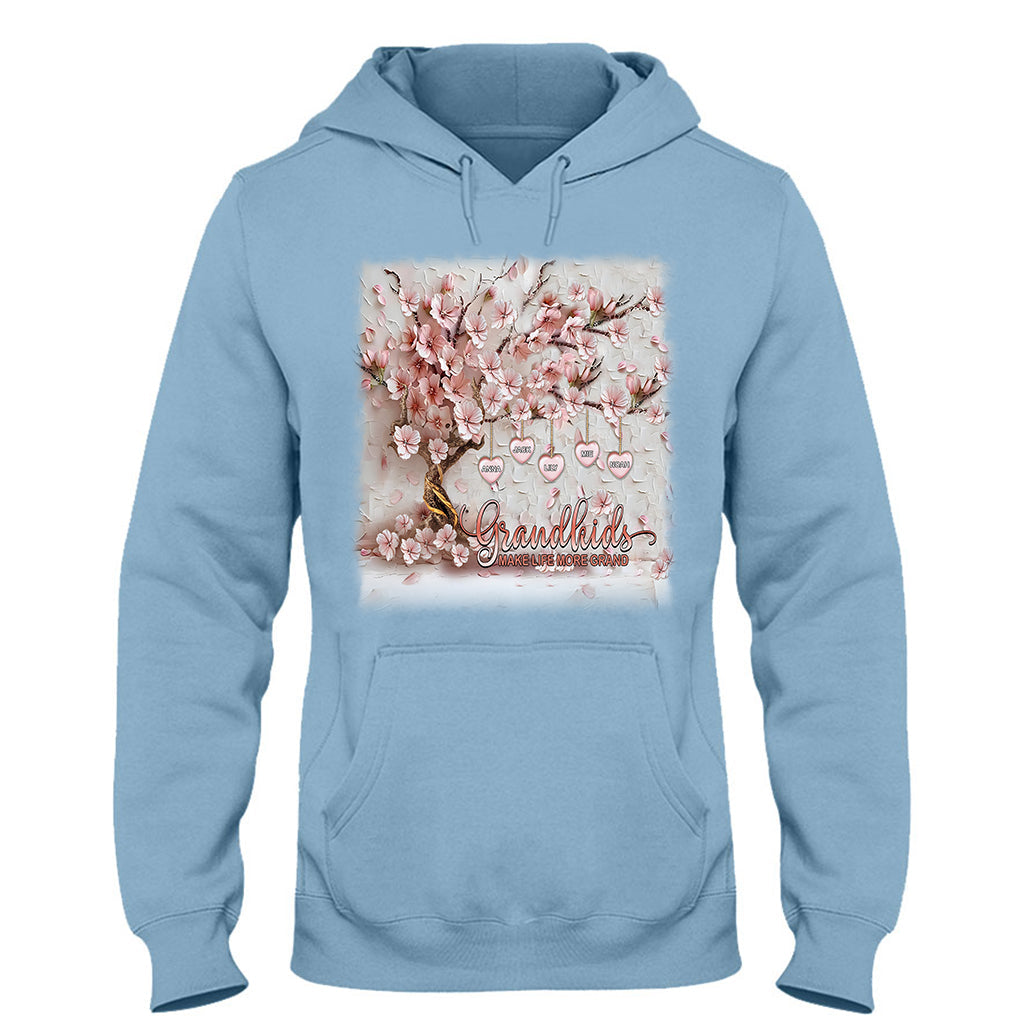 Grandkids Make Life More Grand - Personalized Grandma T-shirt And Hoodie