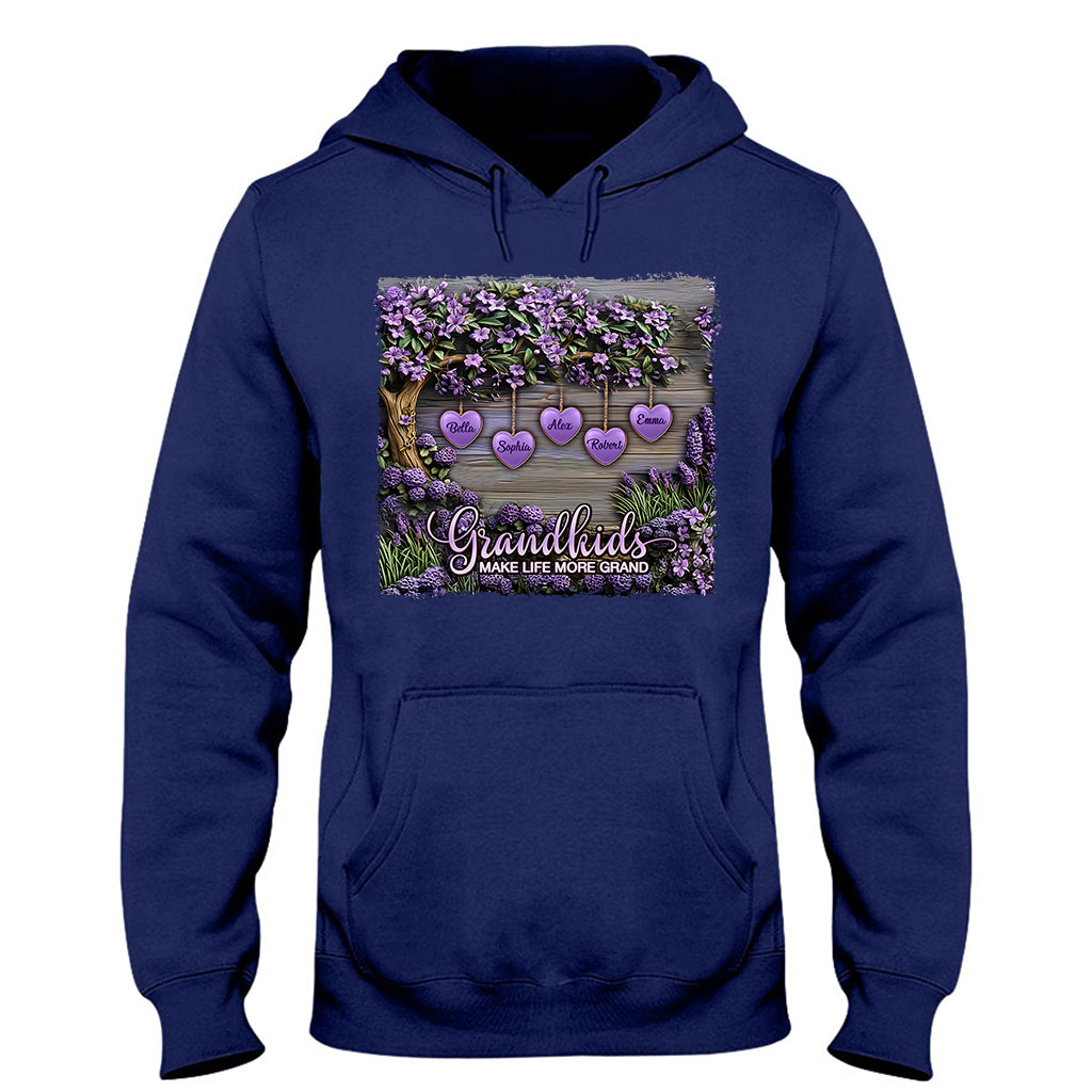 Grandkids Make Life More Grand - Personalized Grandma T-shirt And Hoodie