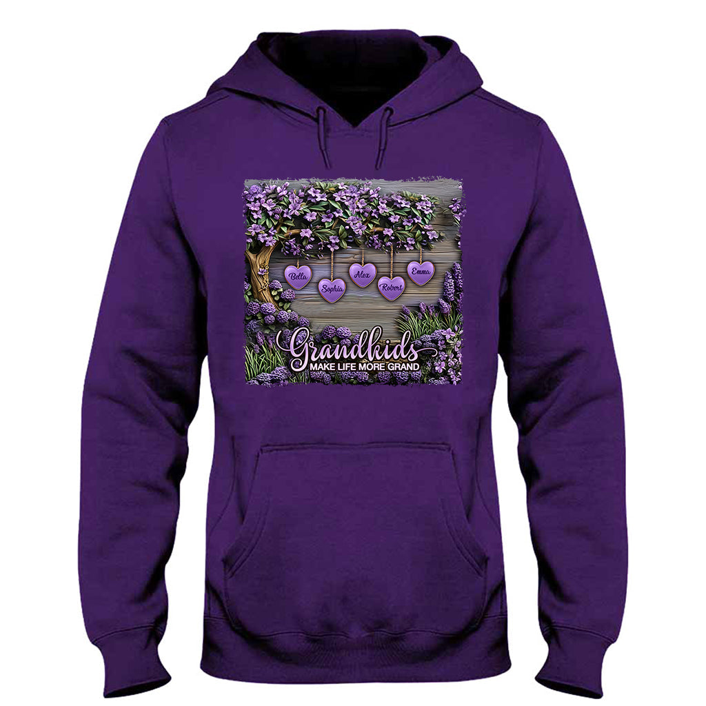 Grandkids Make Life More Grand - Personalized Grandma T-shirt And Hoodie