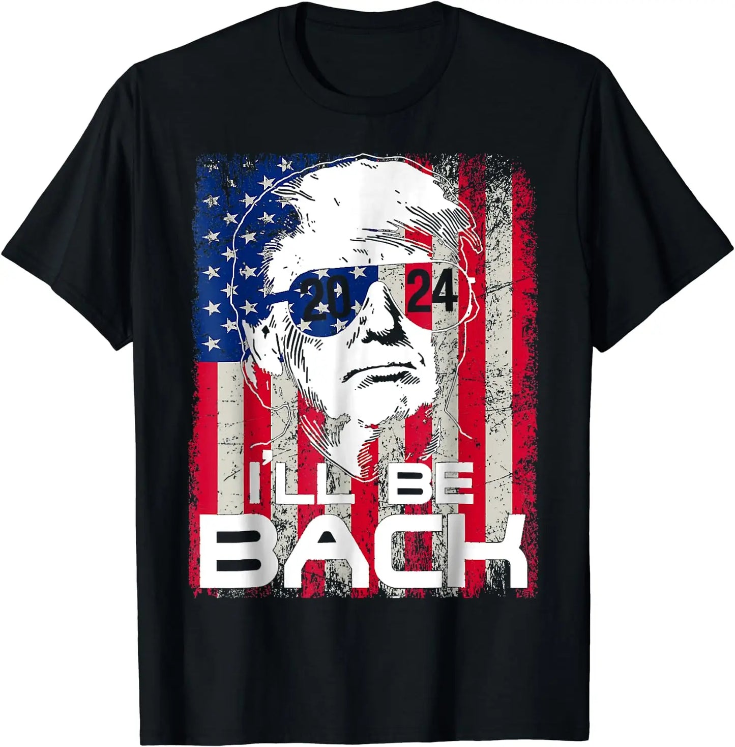 Donald Trump Präsident 2024 – Lässiges USA-Freizeit-T-Shirt, Hip-Hop-Streetwear-T-Shirt & Hoodie