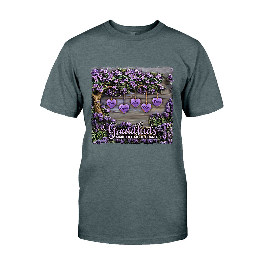 Grandkids Make Life More Grand - Personalized Grandma T-shirt And Hoodie