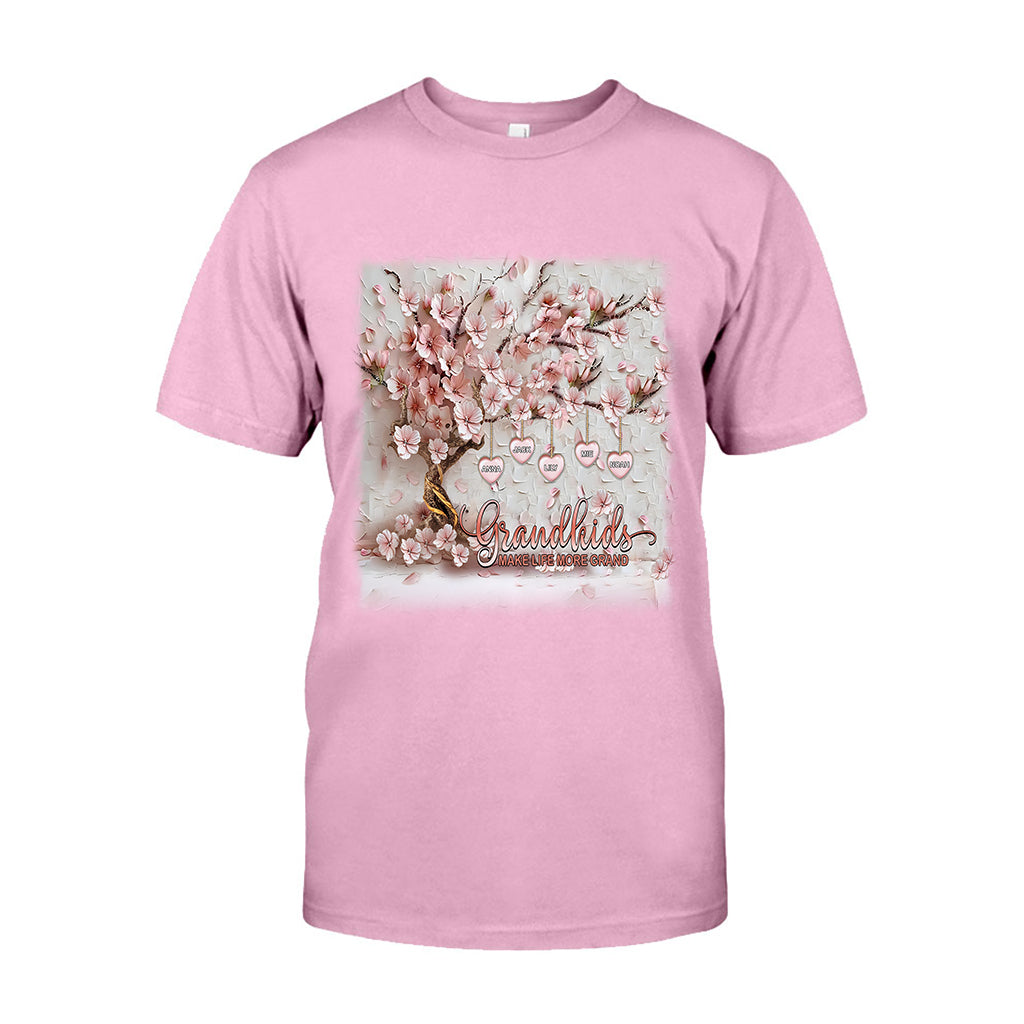 Grandkids Make Life More Grand - Personalized Grandma T-shirt And Hoodie