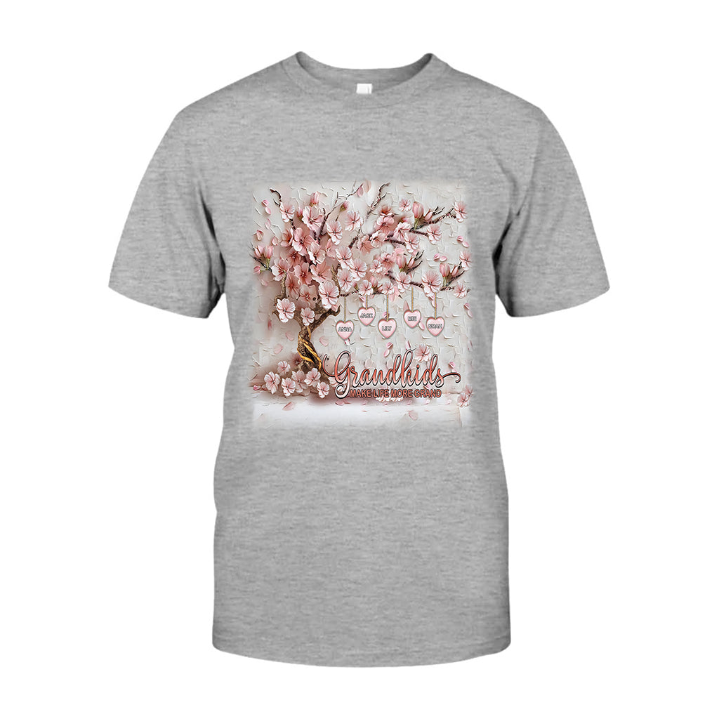 Grandkids Make Life More Grand - Personalized Grandma T-shirt And Hoodie