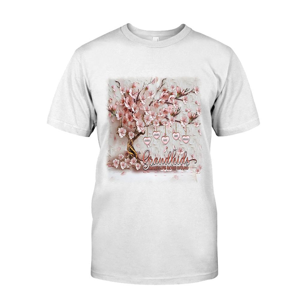 Grandkids Make Life More Grand - Personalized Grandma T-shirt And Hoodie