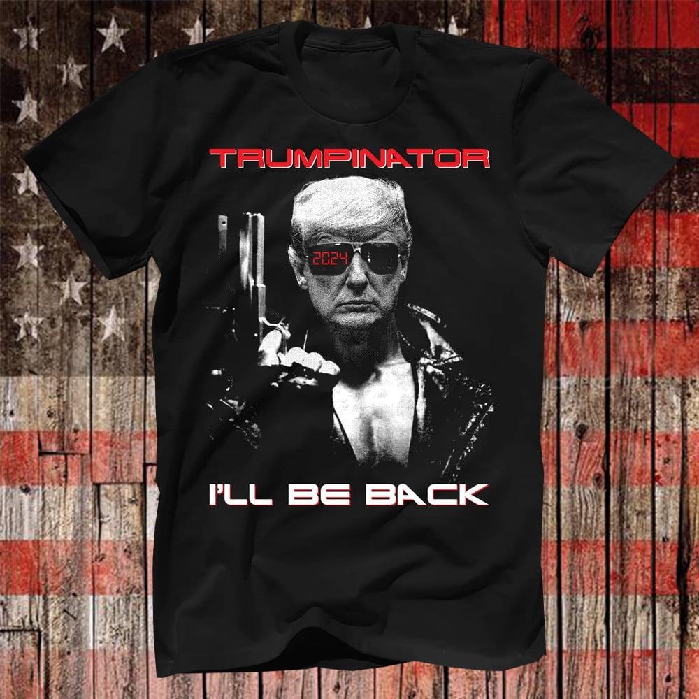 Das Trumpinator „Ich komme wieder“-T-Shirt & der Hoodie 0924
