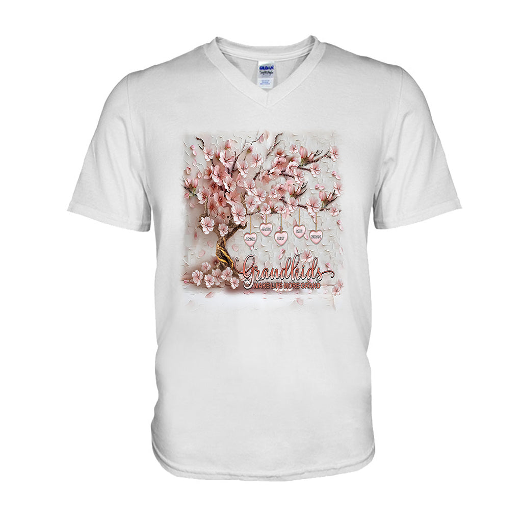 Grandkids Make Life More Grand - Personalized Grandma T-shirt And Hoodie