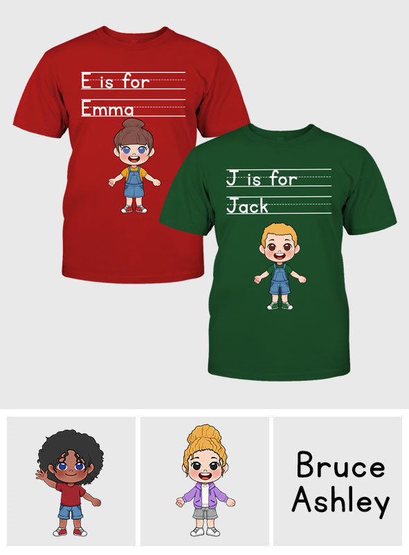 ABC For - Personalized Kid T-shirt And Hoodie