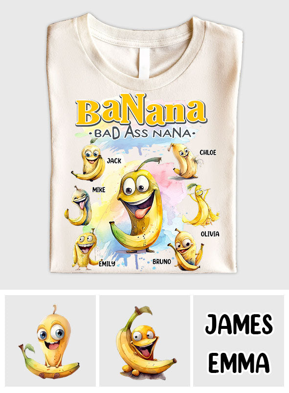 Bananen-Oma – Personalisiertes Oma-T-Shirt und Hoodie