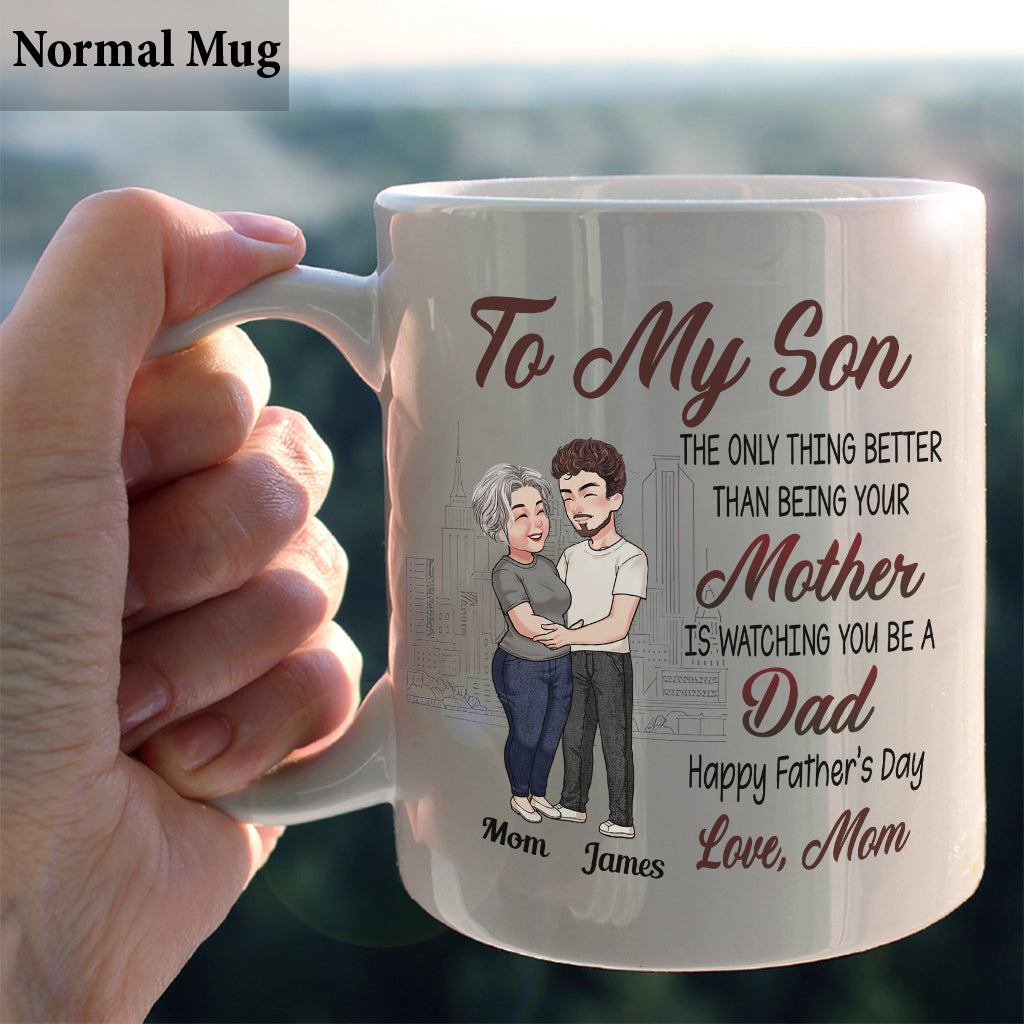 Happy Father's Day, My Son! - Personalized Father Mug