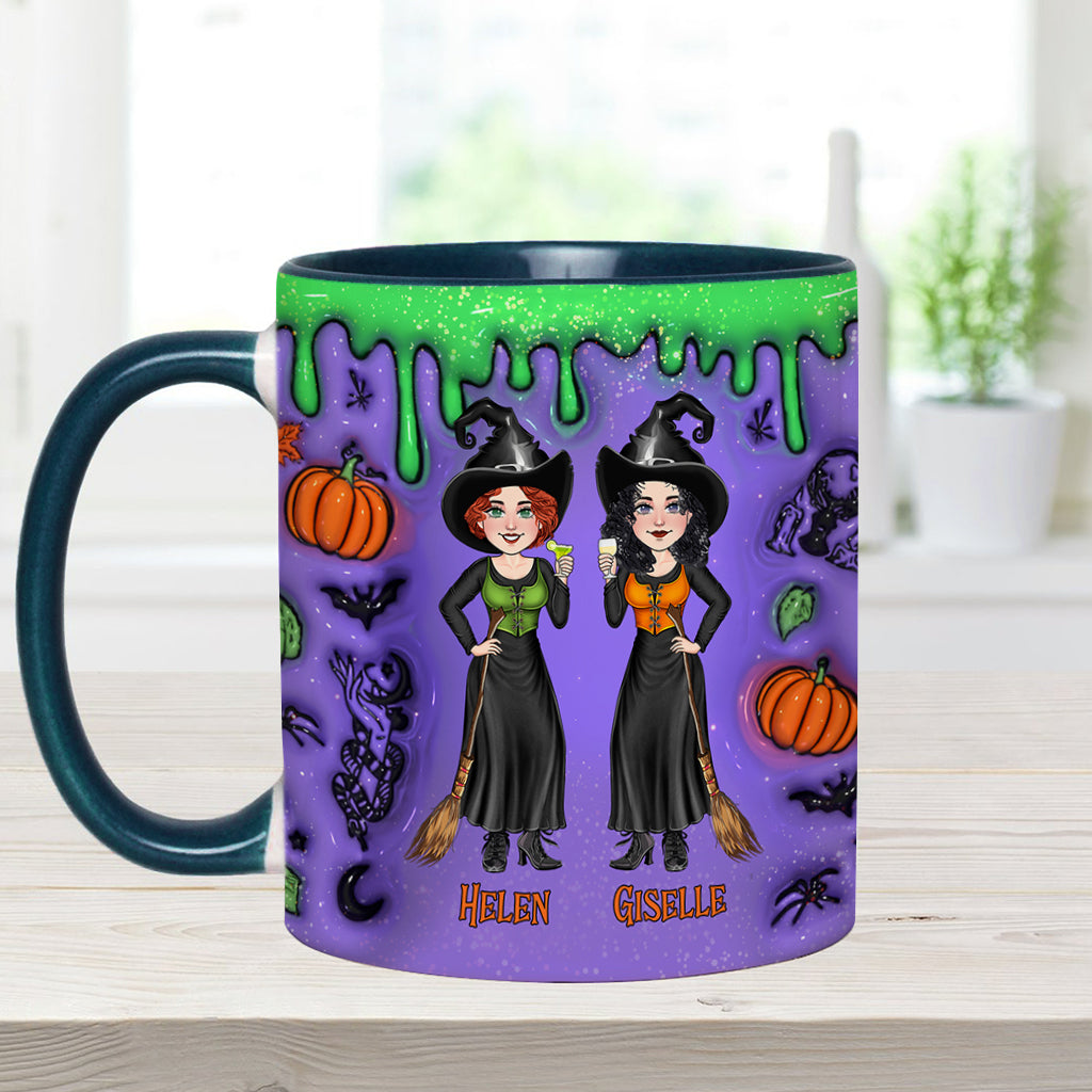 We're Not Sugar And Spice And Everything Nice - Personalized Bestie Accent Mug