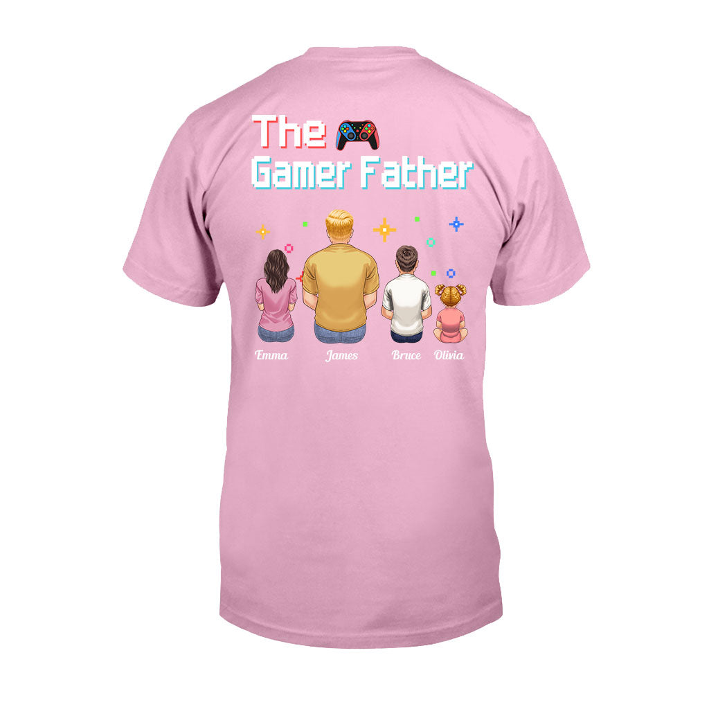 The Gamer Dad Gaming Father Any Title - Personalized Video Game T-shirt and Hoodie
