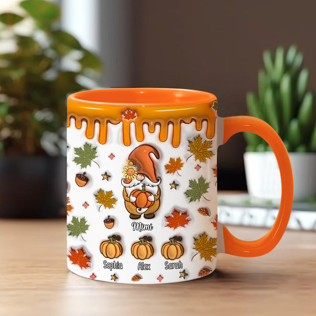 Grandma's Little Pumpkins - Personalized Grandma Accent Mug