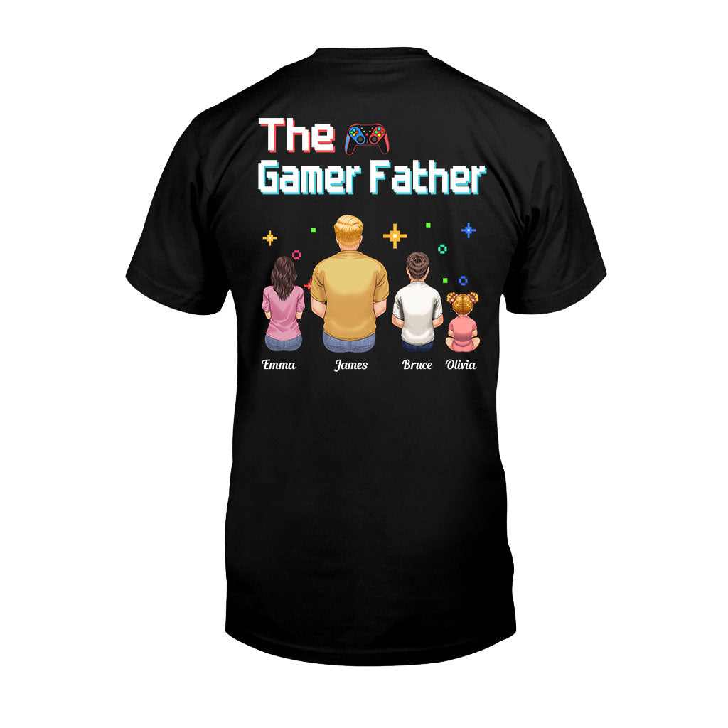 The Gamer Dad Gaming Father Any Title - Personalized Video Game T-shirt and Hoodie