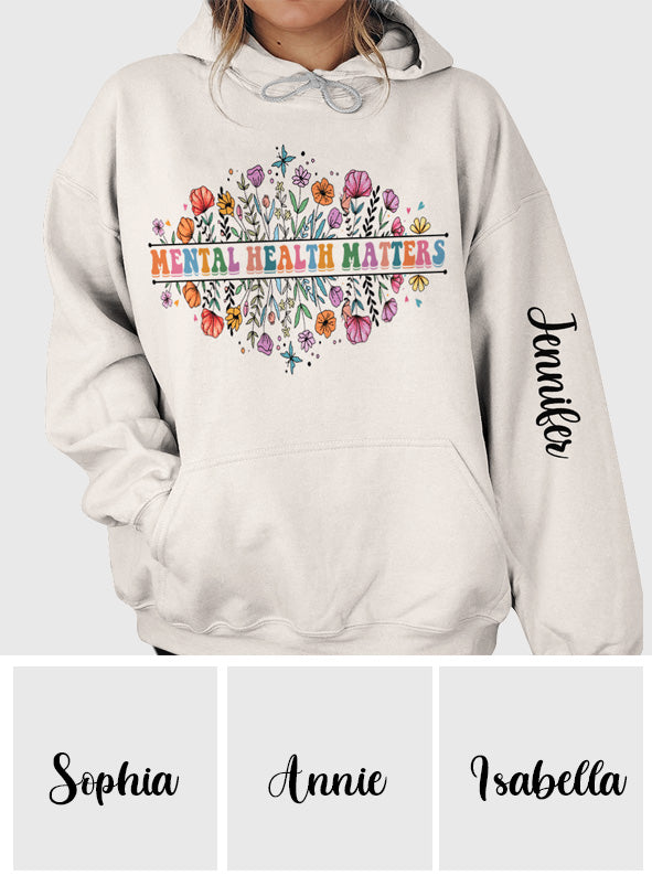 La santé mentale compte - T-shirt personnalisé de sensibilisation à la santé mentale