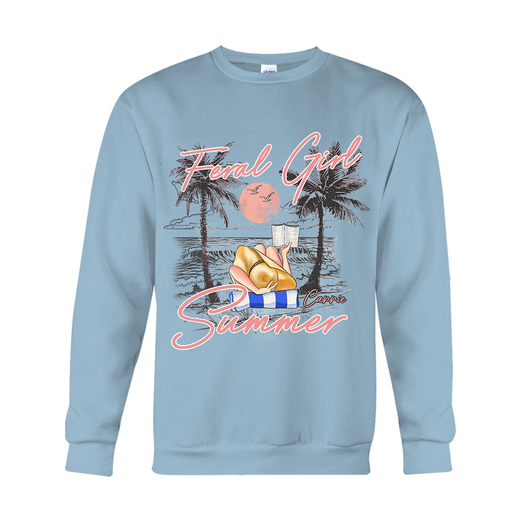 Feral Girl - Personalized Sea Lover T-shirt And Hoodie