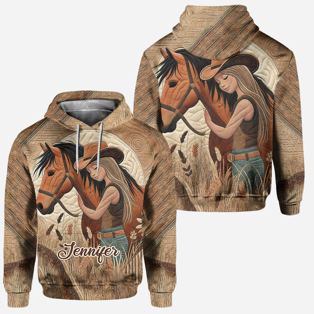 Horse Lovers - Personalized Horse Hoodie and Leggings