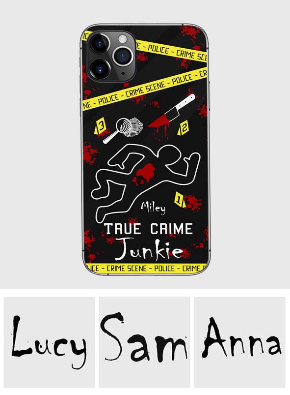 True Crime Junkie - Personalized Phone Case