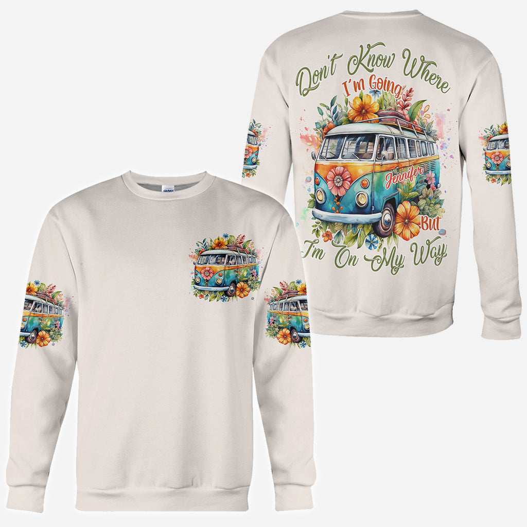 On My Way - Personalized Hippie All Over Shirt