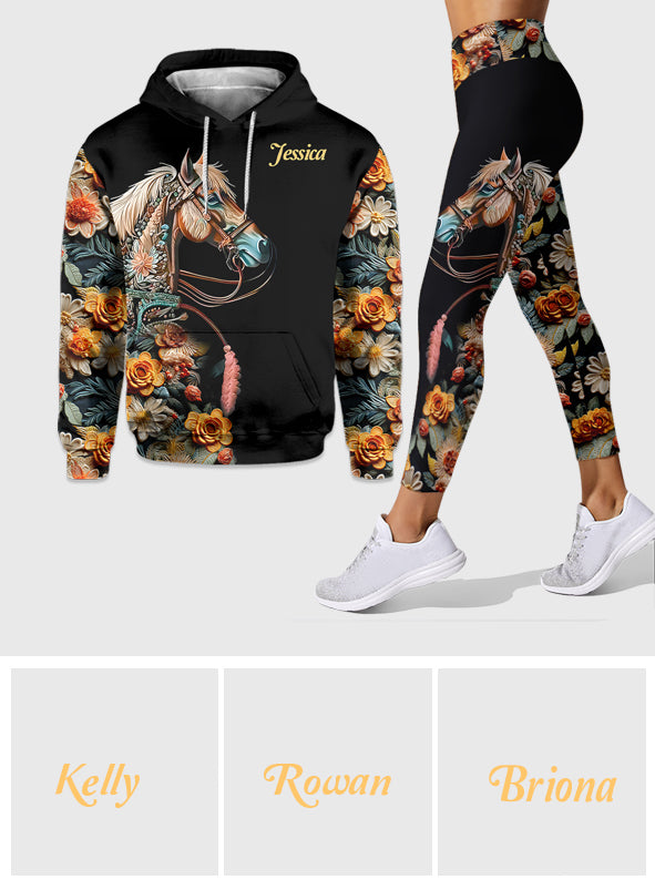 Love Horses - Personalized Horse Hoodie and Leggings