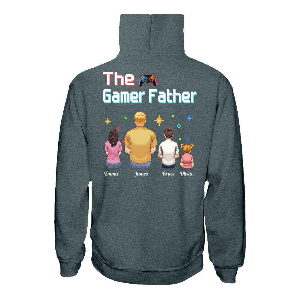 The Gamer Dad Gaming Father Any Title - Personalized Video Game T-shirt and Hoodie
