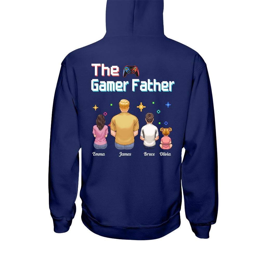 The Gamer Dad Gaming Father Any Title - Personalized Video Game T-shirt and Hoodie