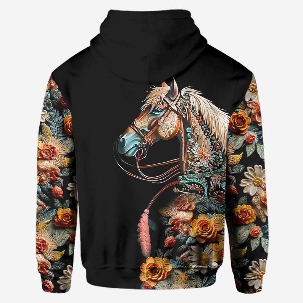 Love Horses - Personalized Horse Hoodie and Leggings