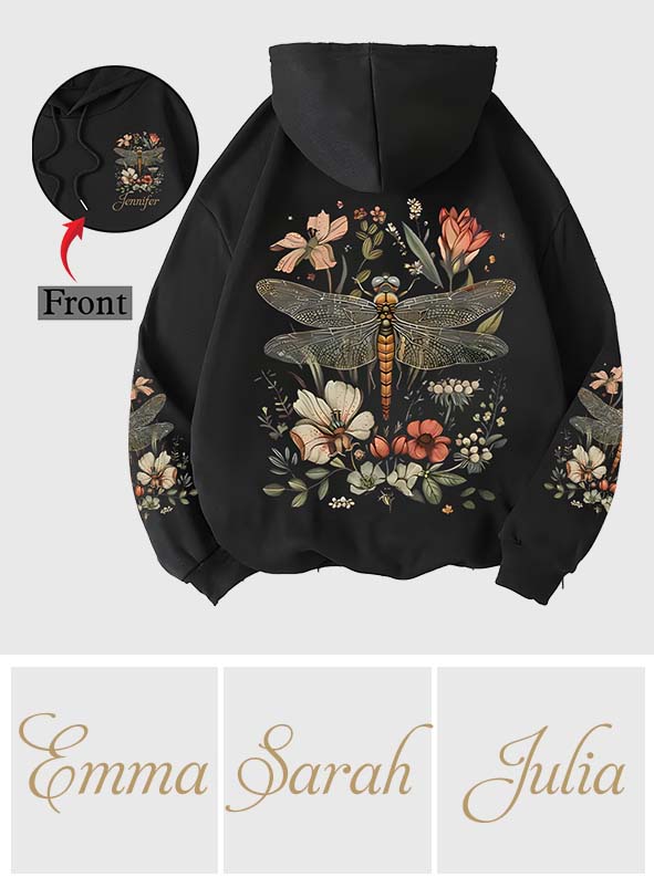 Libelle & Blumen - Personalisiertes Libellen-Shirt