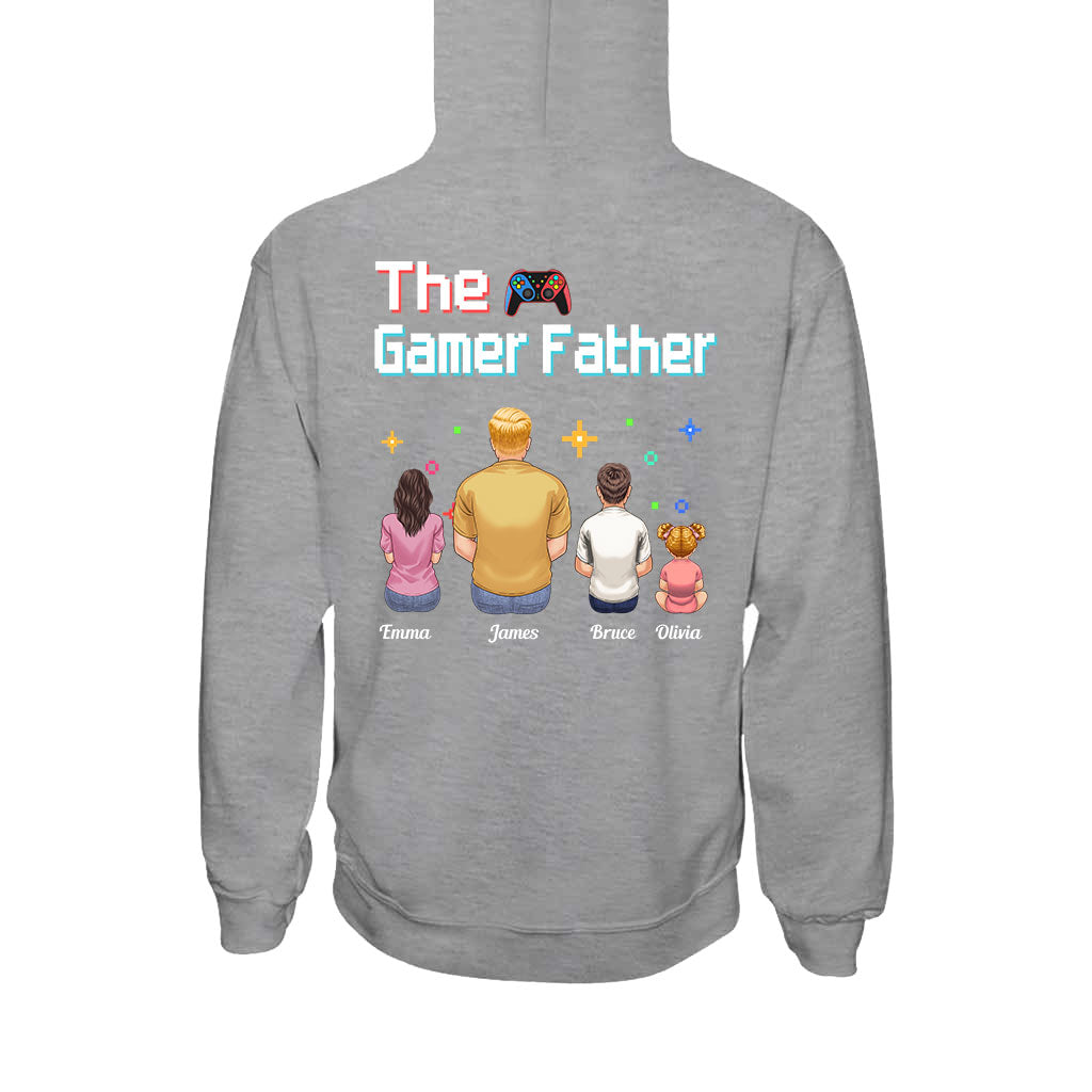 The Gamer Dad Gaming Father Any Title - Personalized Video Game T-shirt and Hoodie