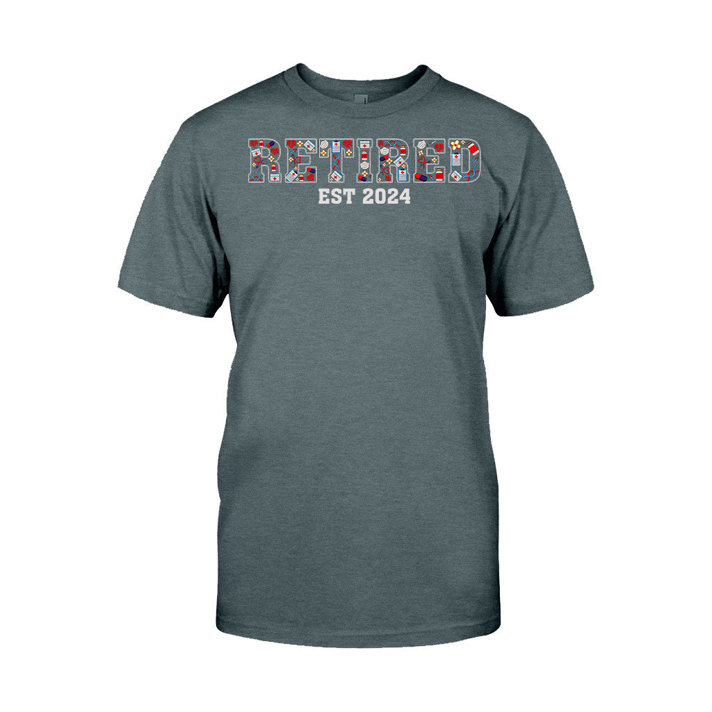 Retired Nurse Since - Personalized Nurse T-shirt And Hoodie